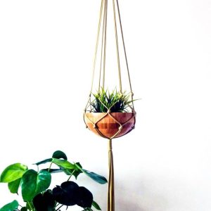 آویز گلدان طرح مکرومه زیبا