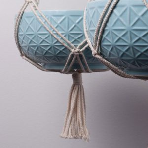 آویز گل سقفی مکرومه زیبا