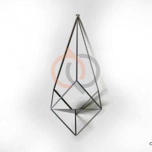 جا گلدانی فلزی مدل نگین 2