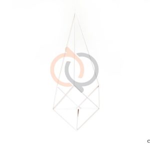 جا گلدانی فلزی مدل نگین 2