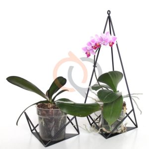 جا گلدانی فلزی مدل نگین